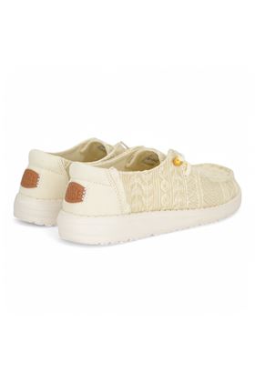 Sneaker donna in tessuto colore beige. HEY DUDE | 40151-19B